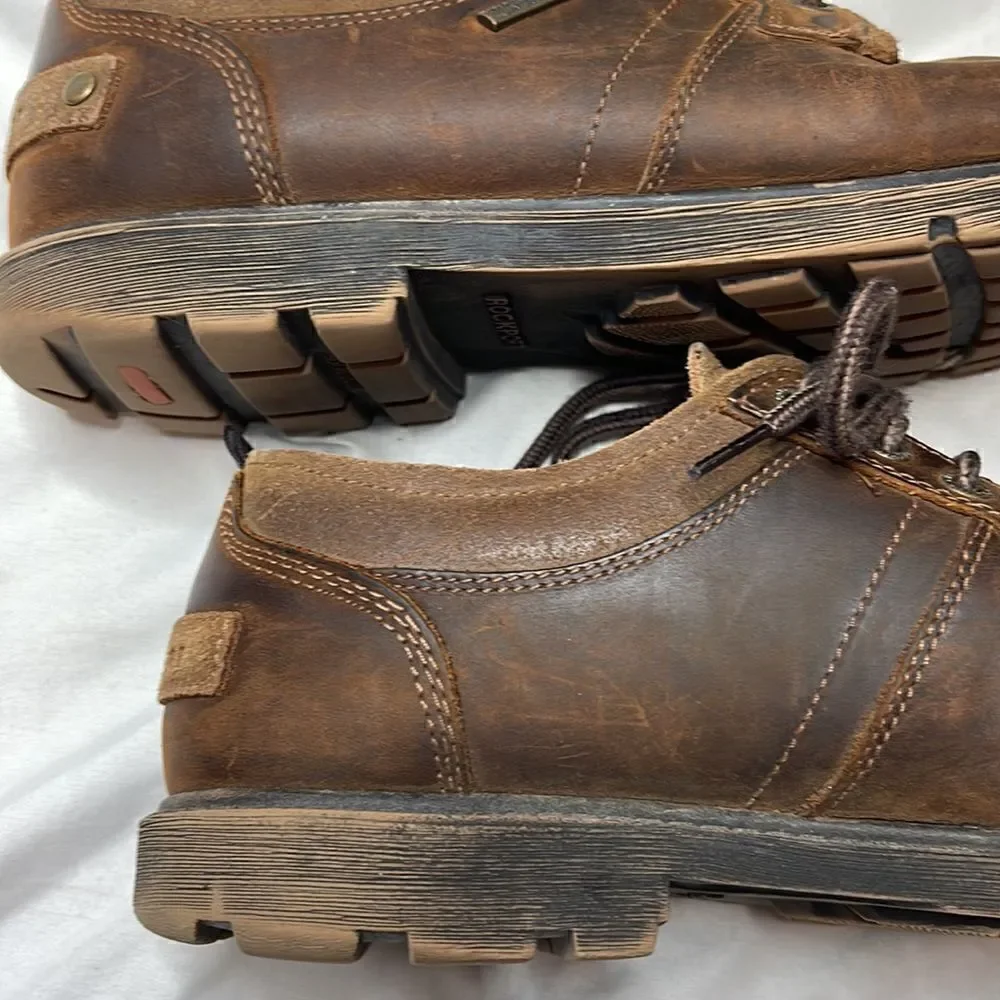 Rockport Hydro-Sheild Waterproof Rugged Bucks II Leather Oxfords. Size 10.